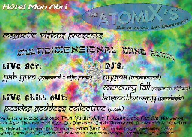 Party Flyer Multidimensional Mind Activity 22 Oct '04, 21:00