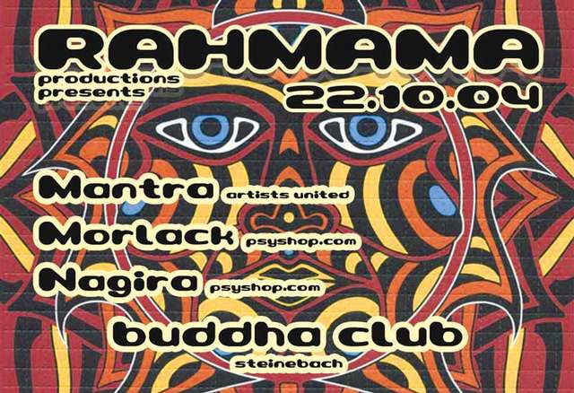 Party Flyer Rahmama Club 22 Oct '04, 22:00