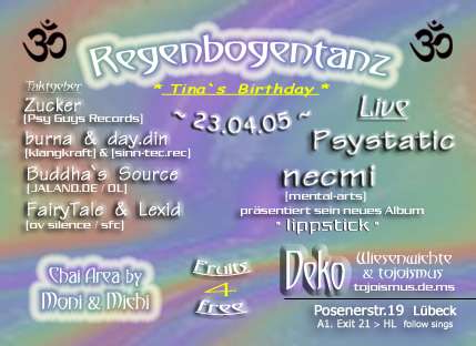 Regenbogentanz · 23 Apr '05, 22:00