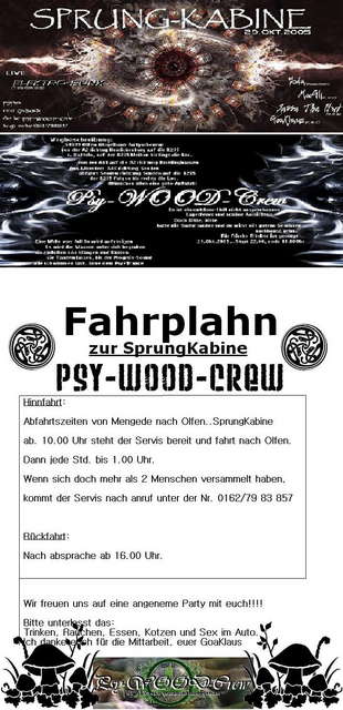 Party Flyer SprungKabine 29 Oct '05, 22:00