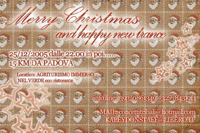 Party Flyer Merry Christmas and happy new trance 25 Dec '05, 22:00