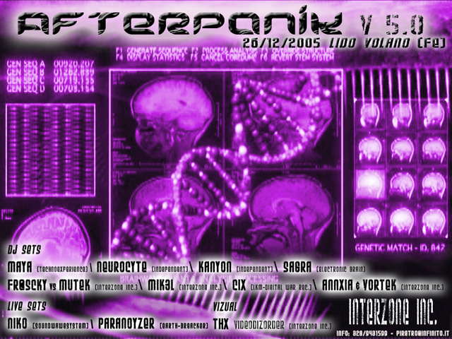Party Flyer AFTERpAniK v 5.o... 26 Dec '05, 14:00