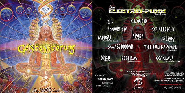 Party Flyer ***GEISTESSTÖRUNG***Psy/Trance meets Friends 13 Jan '06, 22:00