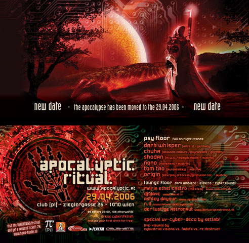 APOCALYPTIC RITUAL - dark cyber culture · 29 Apr '06, 22:00