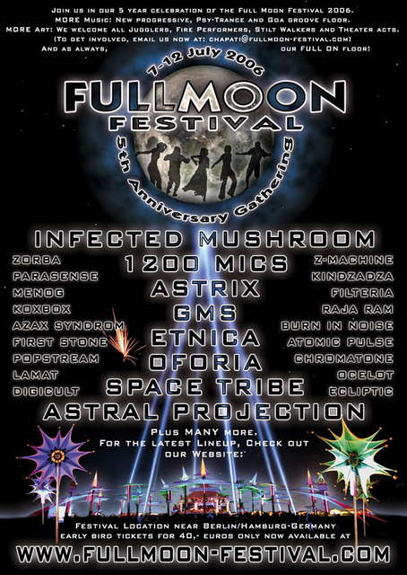 Fullmoon Festival Germany 2006 · 7 Jul 2006 · near Berlin (Germany) ·  goabase ॐ parties and people