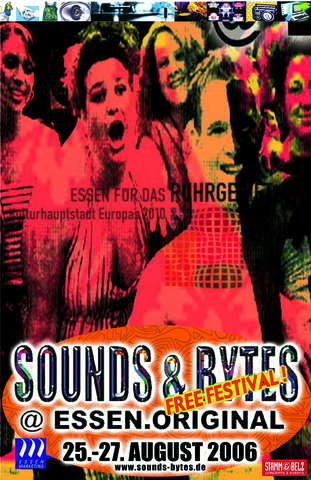 Party Flyer -free-city-festival- SOUNDS & BYTES @ESSEN.ORIGINAL 25 Aug '06, 17:00