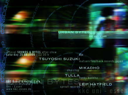 Party Flyer CITY BYTES - @SOUNDS & BYTES AFTER-SHOW-PARTY feat.TSUYOSHI 26 Aug '06, 22:00