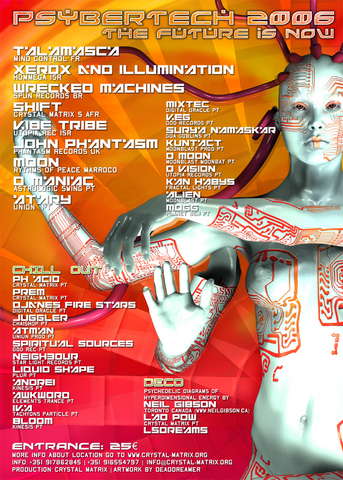 lsdreams Crystal Matrix - Psybertech 2006 · 8 Sept 2006 · to be anounced (Portugal)  · goabase ॐ parties and people