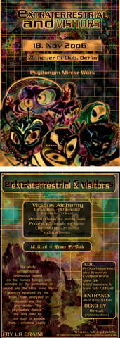 EXTRATERRESTRIAL&VISITORS update! for line up and location · 18 Nov '06, 23:00