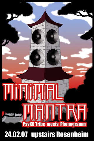 Party Flyer Minimal Mantra - PsyKO-Tribe meets Phonogramm 24 Feb '07, 22:00