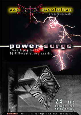 Party Flyer Psy Revolution presents: Power Surge 24 Feb '07, 22:00