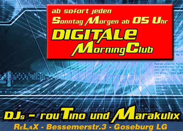 Party Flyer Digitale Morning Club 6 May '07, 05:00