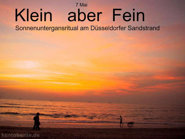 Party Flyer " Klein aber Fein " am Sandstrand 6 May '07, 18:00