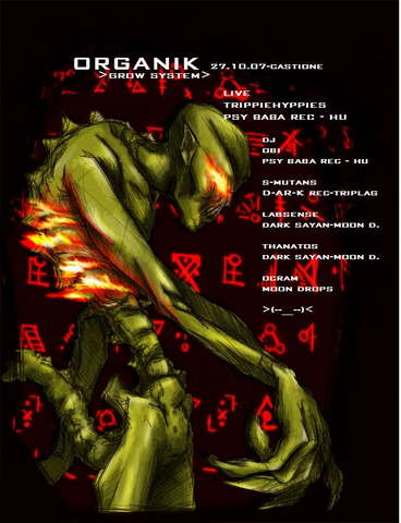 Party Flyer ORGANIK __Grow system_ 27 Oct '07, 23:30