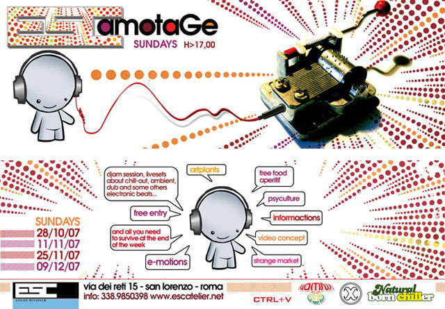 Party Flyer ESCamotage 28 Oct '07, 17:00