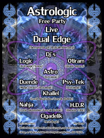 Party Flyer Astrologic Free Party 3 May '08, 23:00