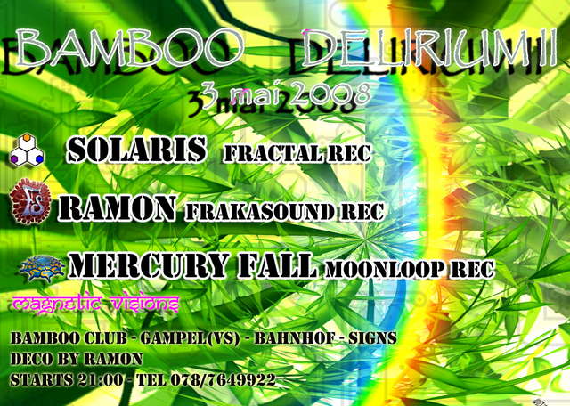 Party Flyer Bamboo Delirium 2 3 May '08, 21:00