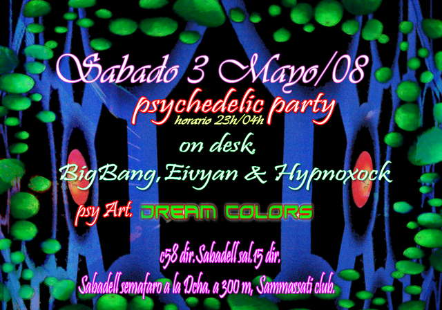 Party Flyer Psychedelic Trance Club 3 May '08, 23:00
