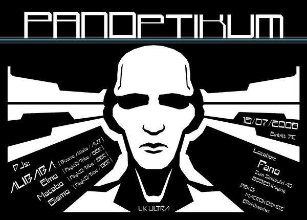 Party Flyer Panoptikum 18 Jul '08, 21:00