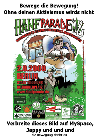 HANFPARADE 2008 · 2 Aug '08, 12:30