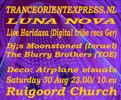 Party Flyer Luna Nova 30 Aug '08, 22:00