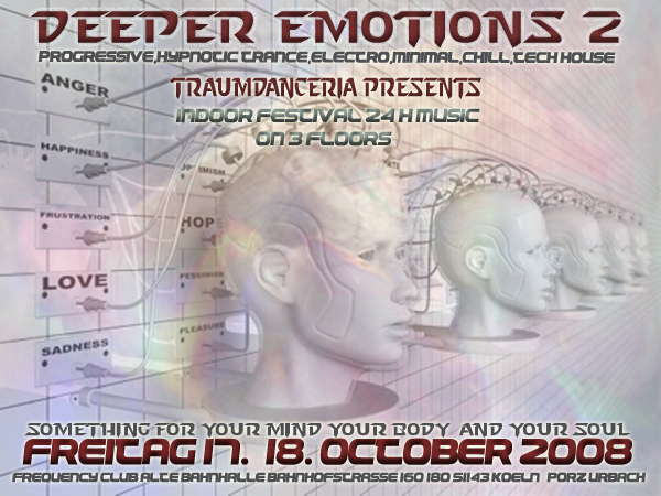 deePer emOtioNs2°°°indoor festival°°°TIMETABLE ONLINE · 17 Oct '08, 22:00