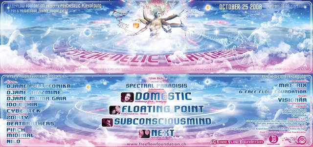 °+._.+°+._ PSYCHEDELIC PLAYGROUND _.+°+._.+° DOMESTIC LIVE!! · 25 Oct '08, 16:00