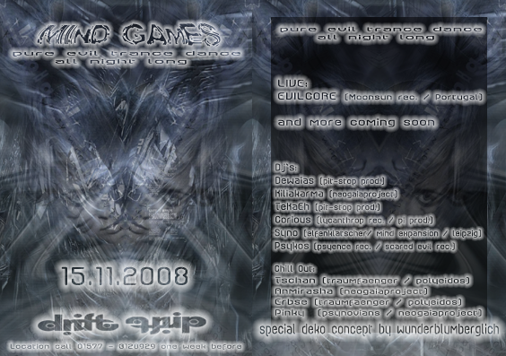 `*~MIND GAMES~*`pure evil trance dance · 15 Nov '08, 22:00