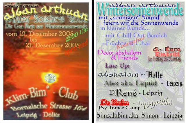 "alban arthuan" - Winter Solstice 2008 (Fr. - So.) · 19 Dec '08, 22:00