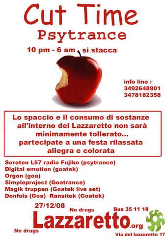 Party Flyer Cut Time 27 Dec '08, 22:00