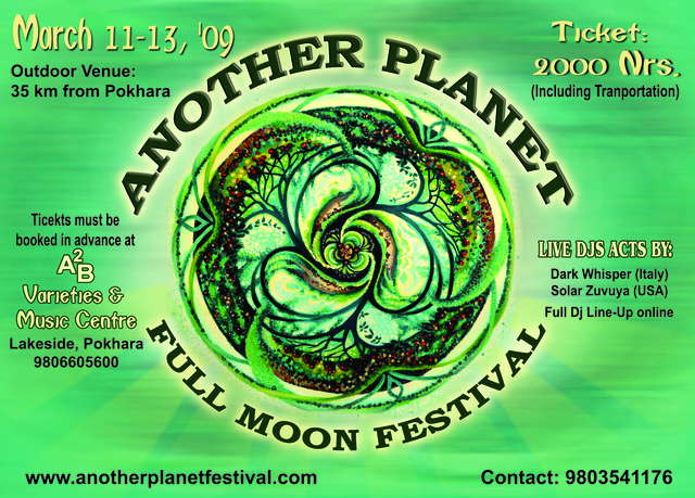 Another Planet Full Moon Trance Festival 11 13 March 11 Mar 2009 35 K M From Pokhara In Jungle Nepal Goabase à¥ Parties And People another planet full moon trance