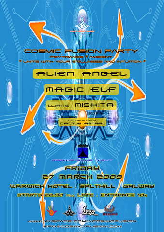 Cosmic Fusion party · 27 Mar 09, 22:30