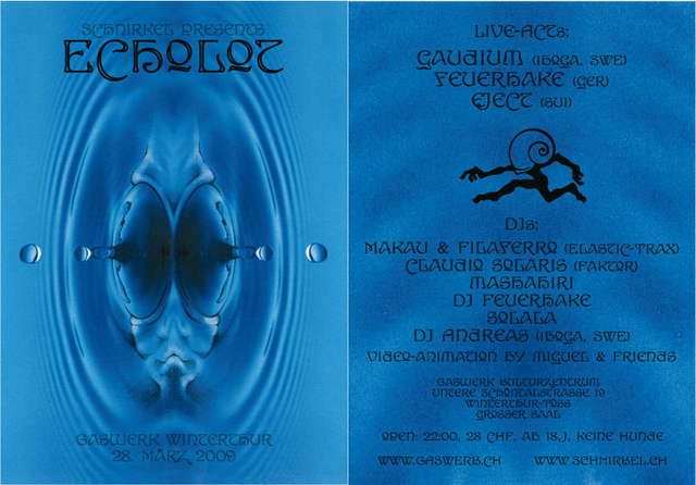 Party Flyer Schnirkel's ECHOLOT 28 Mar '09, 22:30