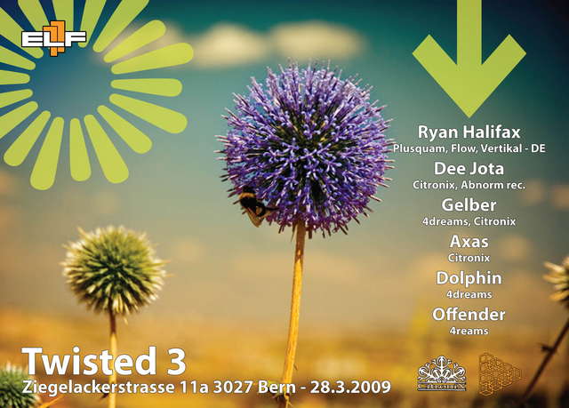 Party Flyer TWISTED 3 28 Mar '09, 23:00