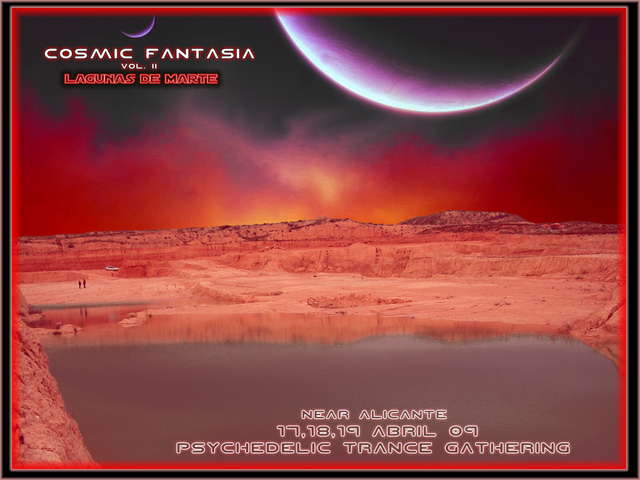 Party Flyer Cosmic Fantasia II (Wyk´s Birthday): Lagunas de Marte 17 Apr '09, 20:30