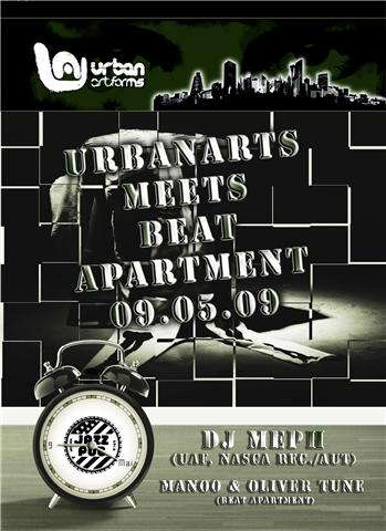Party Flyer URBANARTFORMS feat. BEATAPARTMENT 9 May '09, 22:00