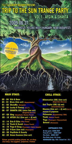 TRIP TO THE SUN VOL.1: AFGIN & SHAKTA · 27 Jun '09, 20:00