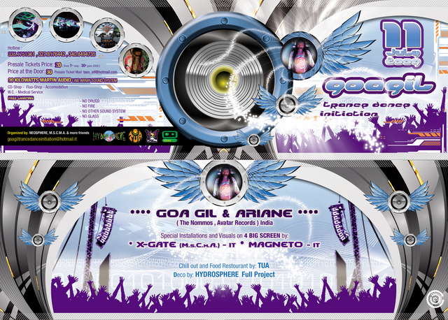 Party Flyer .....::::: GOAGIL TRANCE DANCE INITIATION 2009 :::::..... 11 Jul '09, 20:00