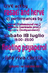 Party Flyer Floating Psyaperol 18 Jul '09, 18:30