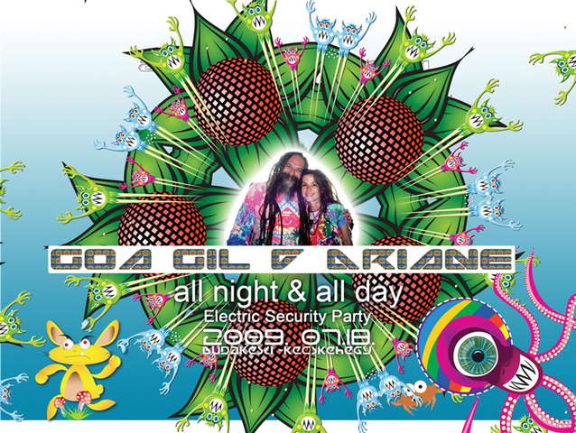 Party Flyer GOA GIL & ARIANE all night and all day 18 Jul '09, 21:00