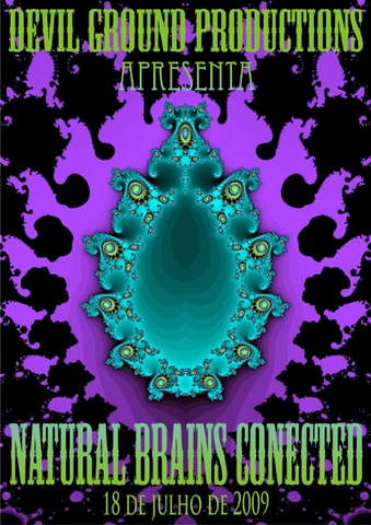 Party Flyer Natural Brains Conected Party 18 Jul '09, 23:00