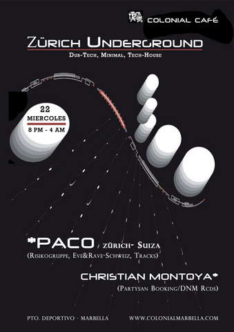 Party Flyer zürich underground 22 Jul '09, 21:00