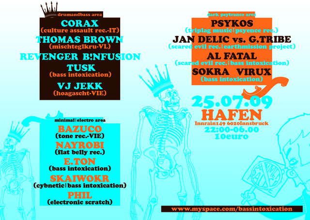 Party Flyer BassIntoxication - SummerBreak 25 Jul '09, 22:00