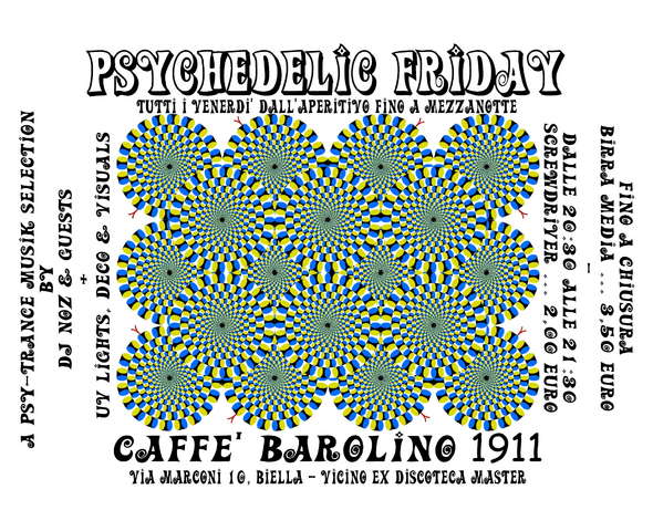 Party Flyer Psychedelic Friday 7 Aug '09, 18:30