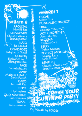 Party Flyer RE_FRESH Your Summer Festival 09 7 Aug '09, 18:30