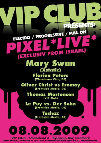 Party Flyer *Denmarks biggest Goa-Indoor-Festival @ VIP Club!* 8 Aug '09, 20:00