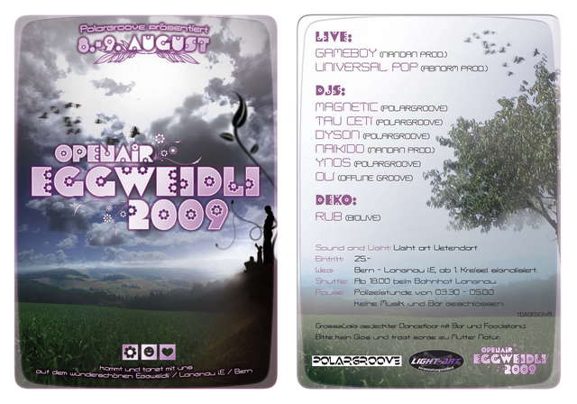 Party Flyer Eggweidli 2009 8 Aug '09, 19:00