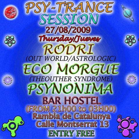 Party Flyer Psy-Trance Session 27 Aug '09, 21:00