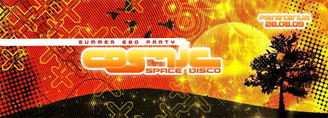 Party Flyer COSMIC - Space Disco - summer end party 28 Aug '09, 22:00