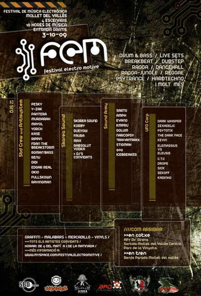 Party Flyer ..:: FEM Festival 09 ::.. 3 Sep '09, 09:00